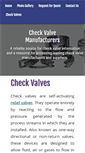 Mobile Screenshot of check-valves.net